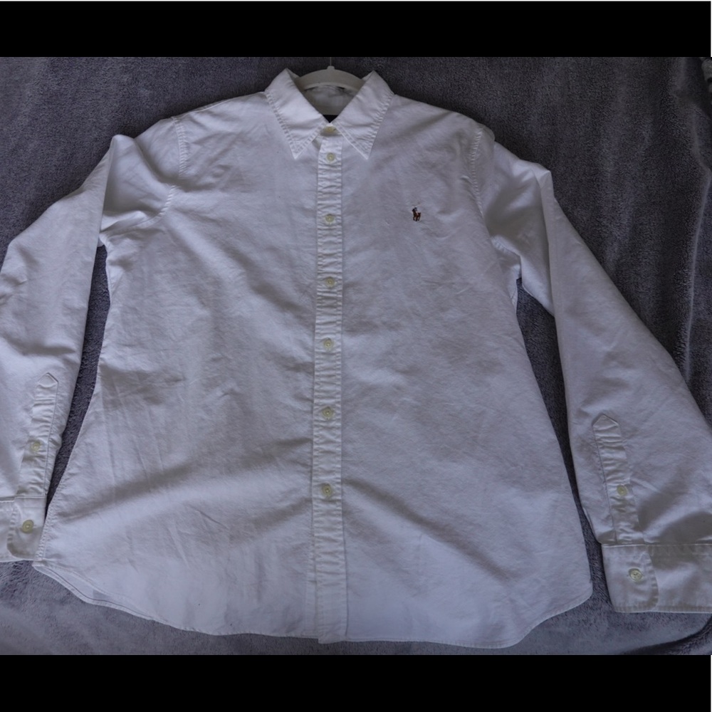 Ralph Lauren White Button Down Shirt MCH